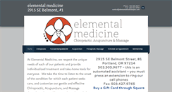 Desktop Screenshot of elementalmedicinepdx.com